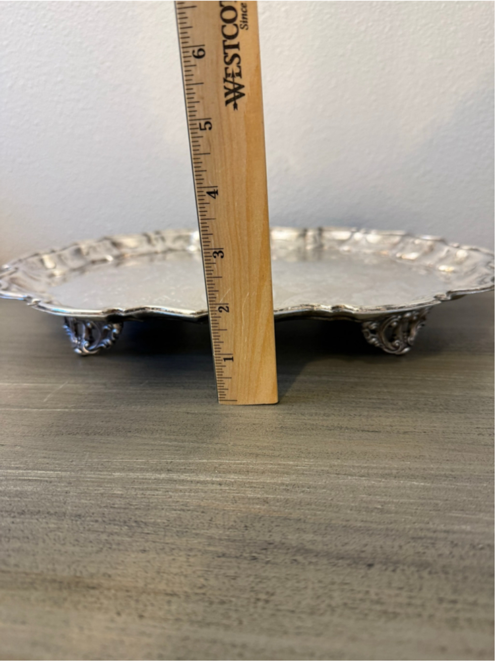Vtg W. & S. Blackinton Silverplated Footed Serving Tray Ornate Engraved 14.5x11 - Picture 3 of 13
